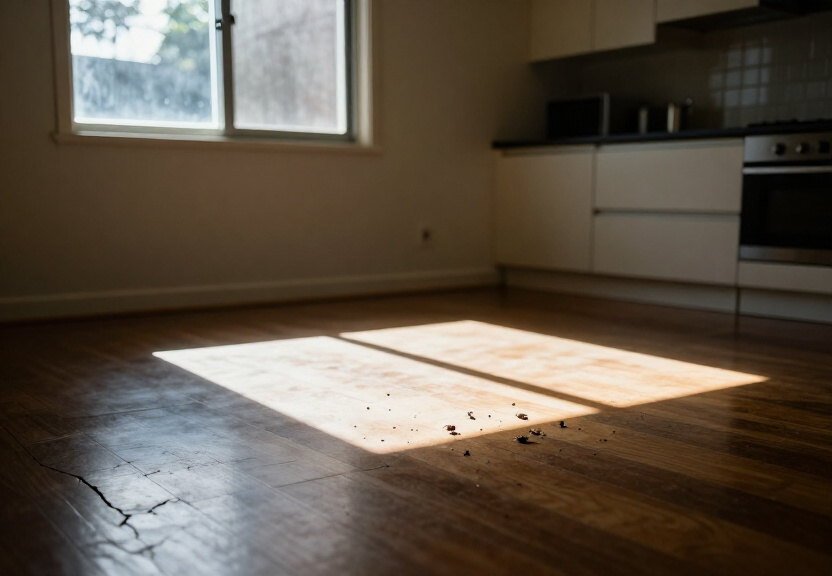 Termite damage in Oxley Park home before treatment